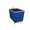 Steele Canvas Basket 12 BU Permanent Truck Blue Vinyl w/Grey Vinyl - 4in Casters 9212VBLUVGRYW4 - alternate 1